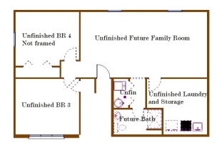 The Westwood II - Lower Level Plan